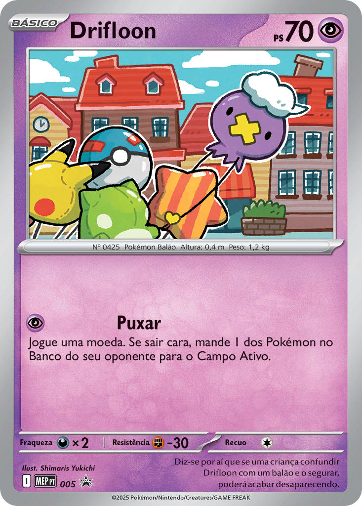 Drifloon 005 — MEP Black Star Promos (Portuguese Pokémon TCG card)