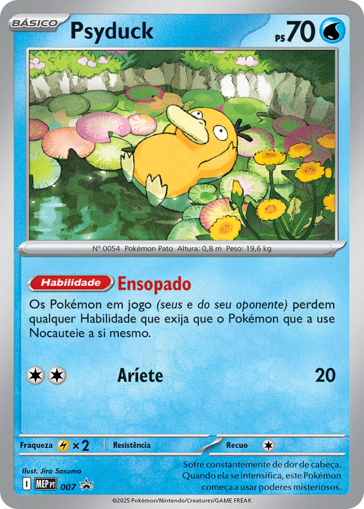 Psyduck 007 — MEP Black Star Promos (Portuguese Pokémon TCG card)