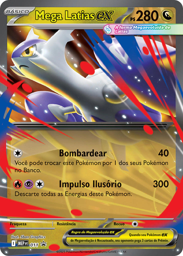 Mega Latias ex 011 — MEP Black Star Promos (Portuguese Pokémon TCG card)