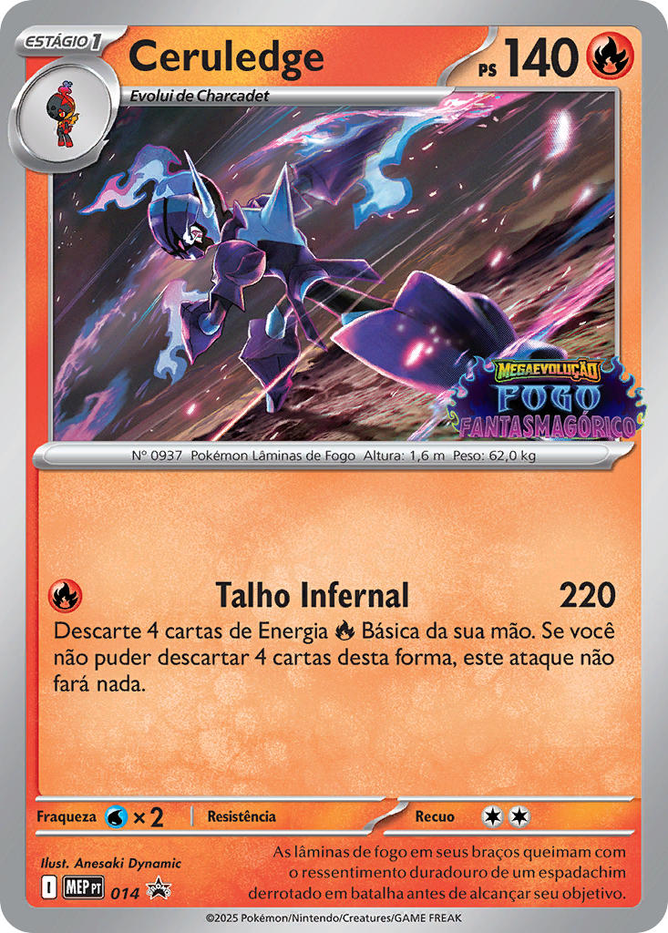 Ceruledge 014 — MEP Black Star Promos (Portuguese Pokémon TCG card)