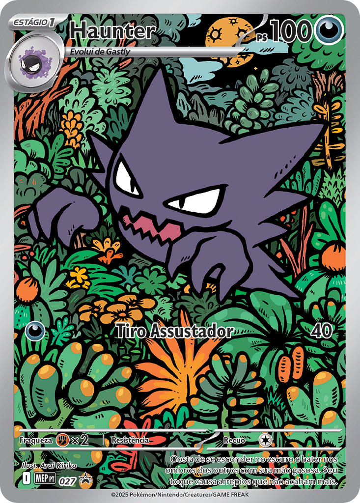 Haunter 027 — MEP Black Star Promos (Portuguese Pokémon TCG card)