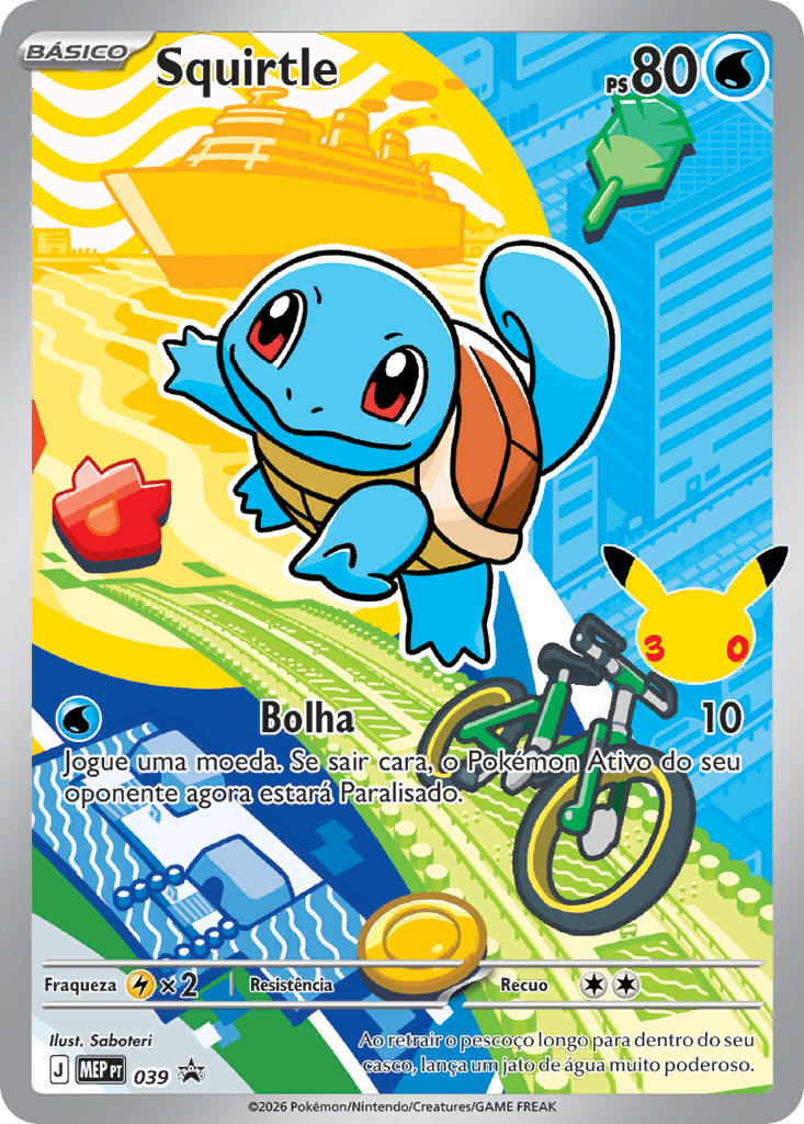 Squirtle 039 — MEP Black Star Promos (Portuguese Pokémon TCG card)