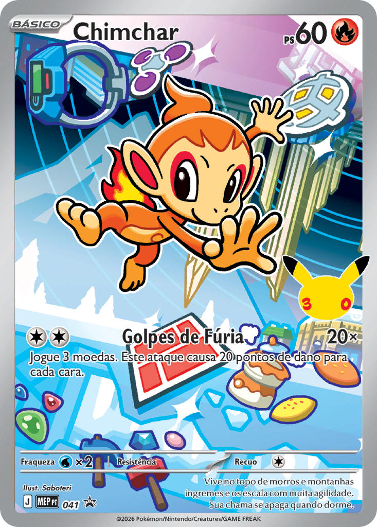 Chimchar 041 — MEP Black Star Promos (Portuguese Pokémon TCG card)