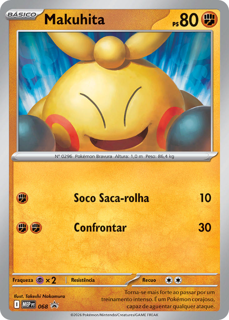Makuhita 068 — MEP Black Star Promos (Portuguese Pokémon TCG card)