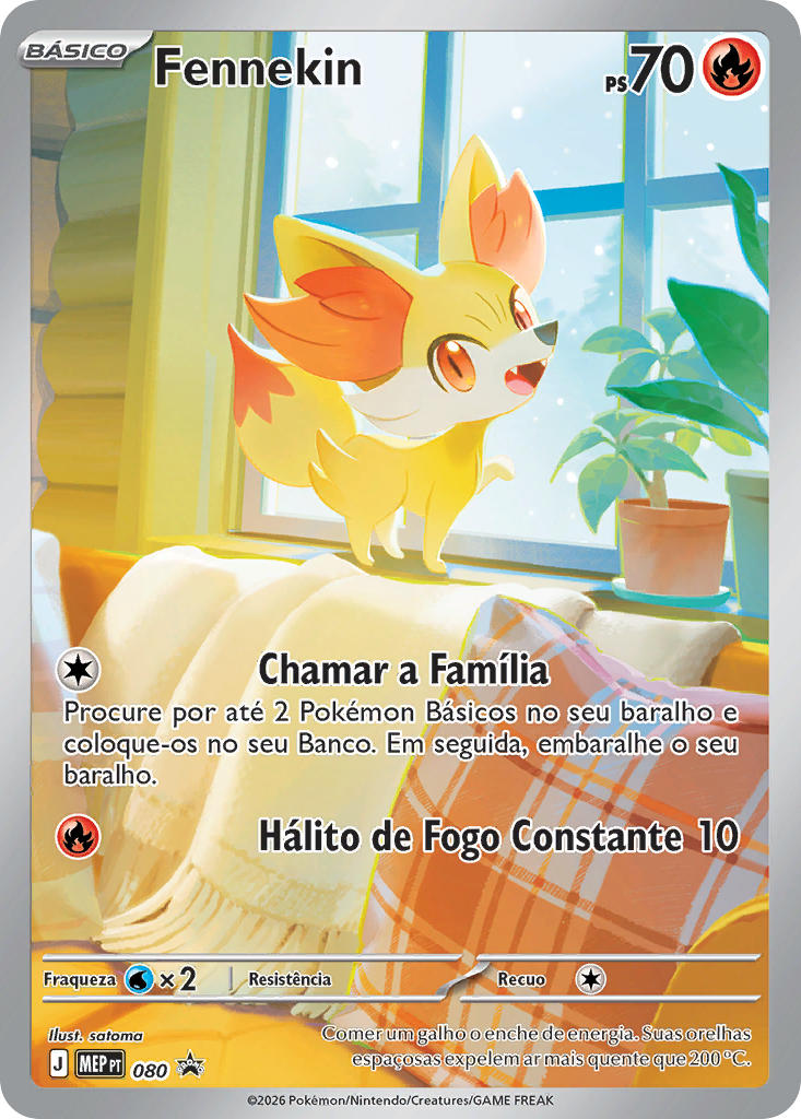 Fennekin 080 — MEP Black Star Promos (Portuguese Pokémon TCG card)
