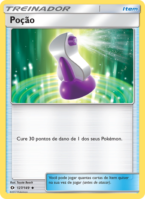 Poção 127 — Sol e Lua (Portuguese Pokémon TCG card)
