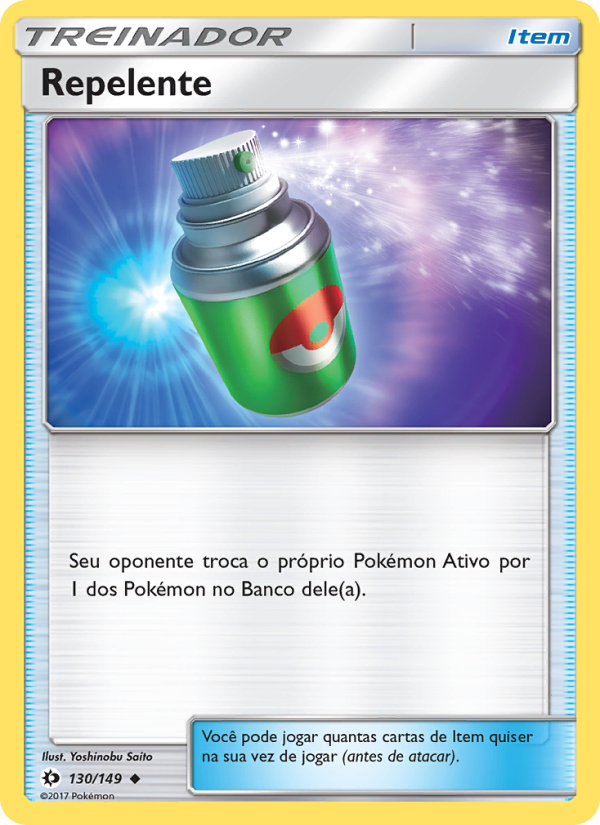 Repelente 130 — Sol e Lua (Portuguese Pokémon TCG card)