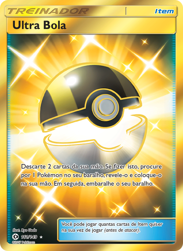 Ultra Bola 161 — Sol e Lua (Portuguese Pokémon TCG card)