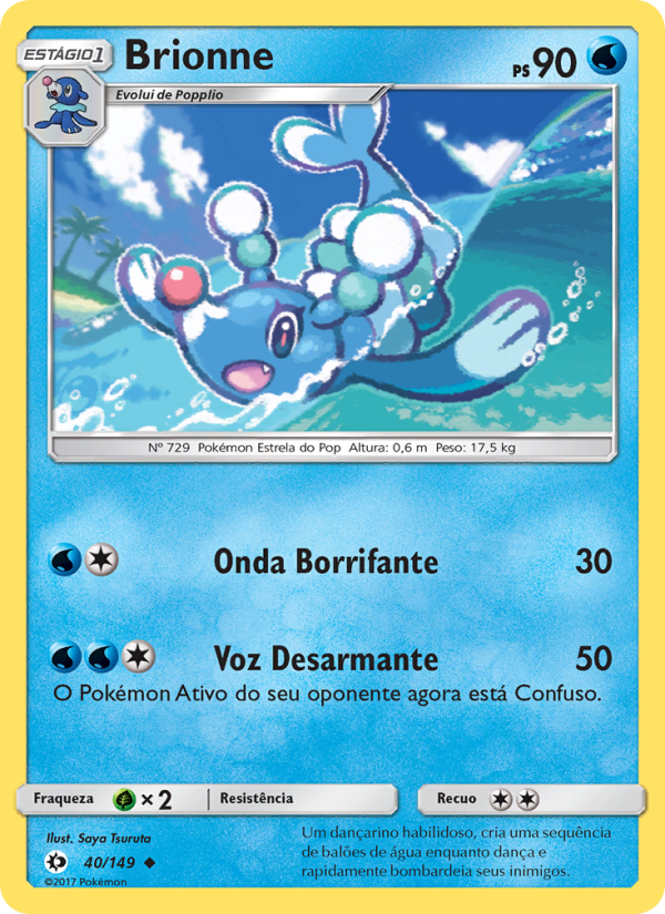 Brionne 40 — Sol e Lua (Portuguese Pokémon TCG card)