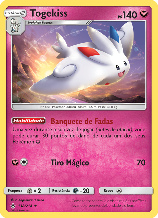 Togekiss 138 — Elos Inquebráveis (Portuguese Pokémon TCG card)