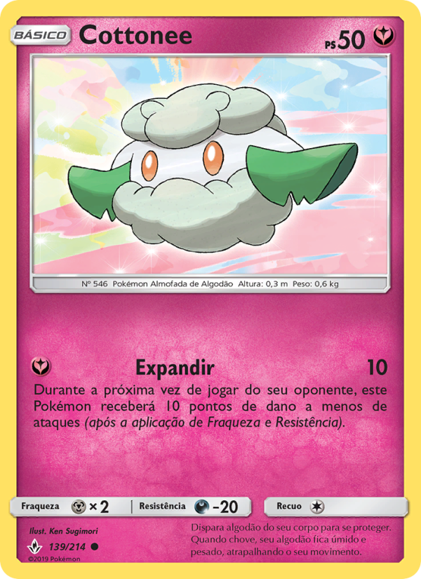 Cottonee 139 — Elos Inquebráveis (Portuguese Pokémon TCG card)