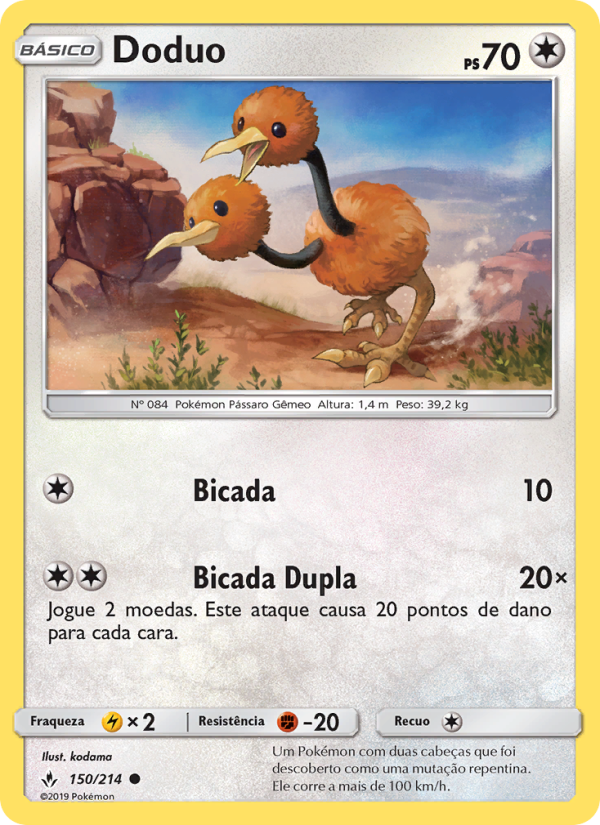 Doduo 150 — Elos Inquebráveis (Portuguese Pokémon TCG card)