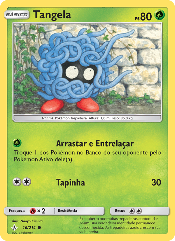 Tangela 16 — Elos Inquebráveis (Portuguese Pokémon TCG card)