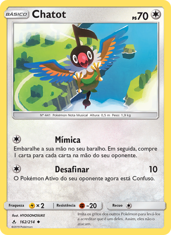 Chatot 162 — Elos Inquebráveis (Portuguese Pokémon TCG card)