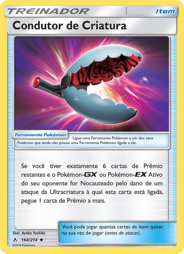 Condutor de Criatura 164 — Elos Inquebráveis (Portuguese Pokémon TCG card)