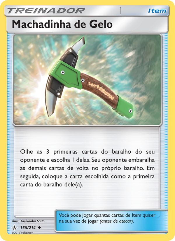 Machadinha de Gelo 165 — Elos Inquebráveis (Portuguese Pokémon TCG card)