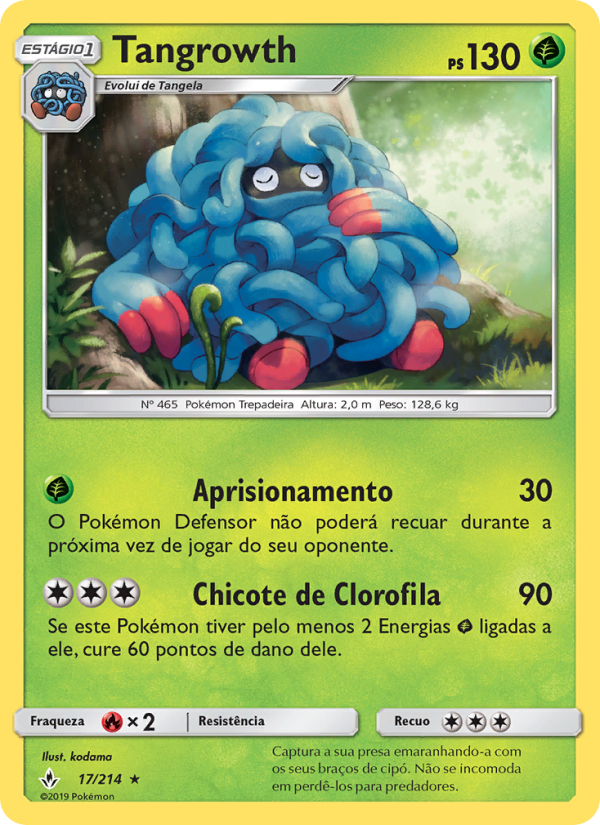 Tangrowth 17 — Elos Inquebráveis (Portuguese Pokémon TCG card)