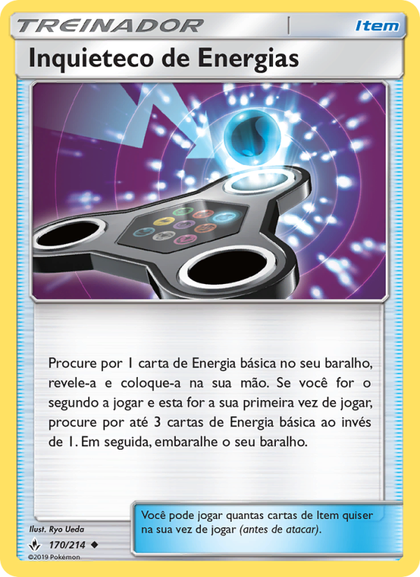 Inquieteco de Energias 170 — Elos Inquebráveis (Portuguese Pokémon TCG card)