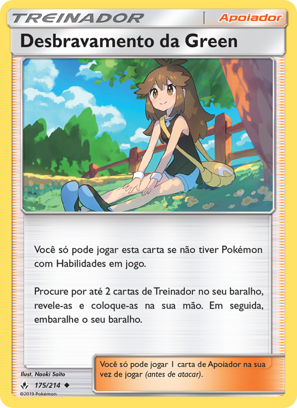 Desbravamento da Green 175 — Elos Inquebráveis (Portuguese Pokémon TCG card)