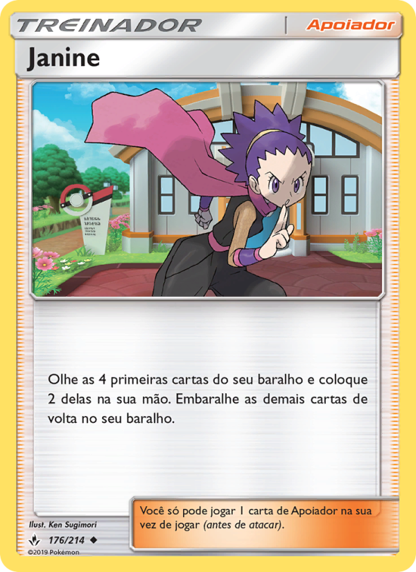 Janine 176 — Elos Inquebráveis (Portuguese Pokémon TCG card)