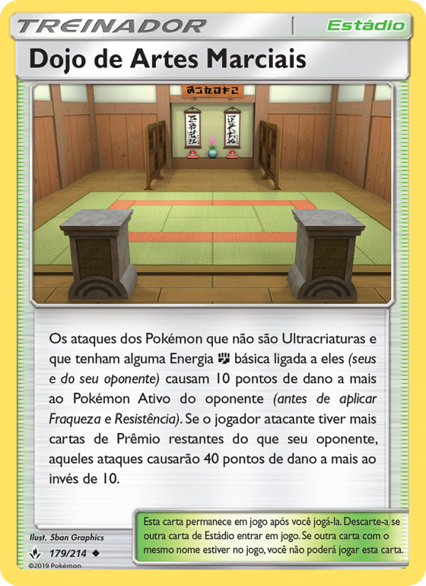 Dojo de Artes Marciais 179 — Elos Inquebráveis (Portuguese Pokémon TCG card)