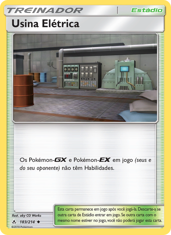 Usina Elétrica 183 — Elos Inquebráveis (Portuguese Pokémon TCG card)