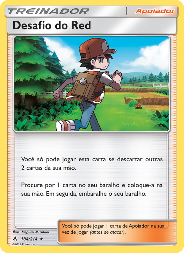 Desafio do Red 184 — Elos Inquebráveis (Portuguese Pokémon TCG card)