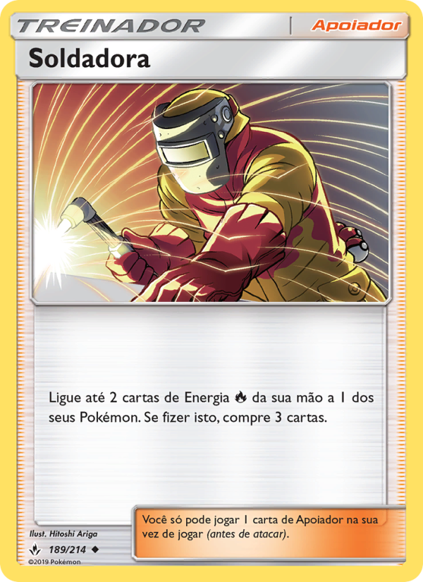 Soldadora 189 — Elos Inquebráveis (Portuguese Pokémon TCG card)