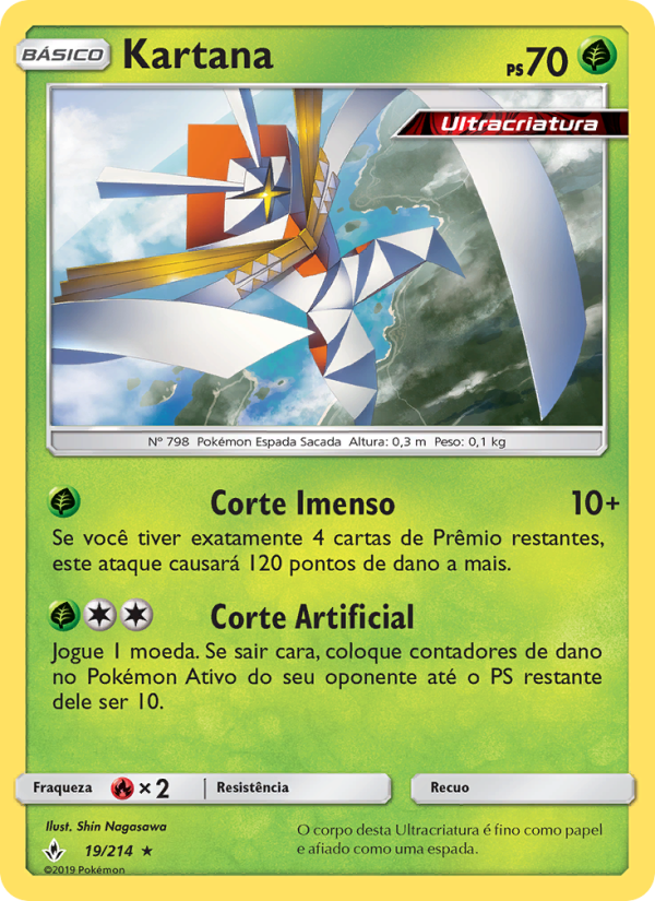 Kartana 19 — Elos Inquebráveis (Portuguese Pokémon TCG card)