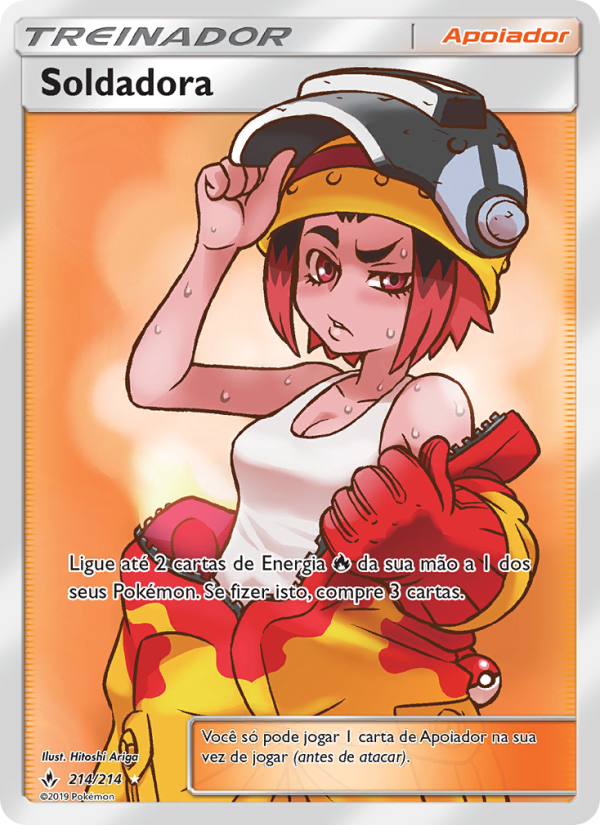 Soldadora 214 — Elos Inquebráveis (Portuguese Pokémon TCG card)