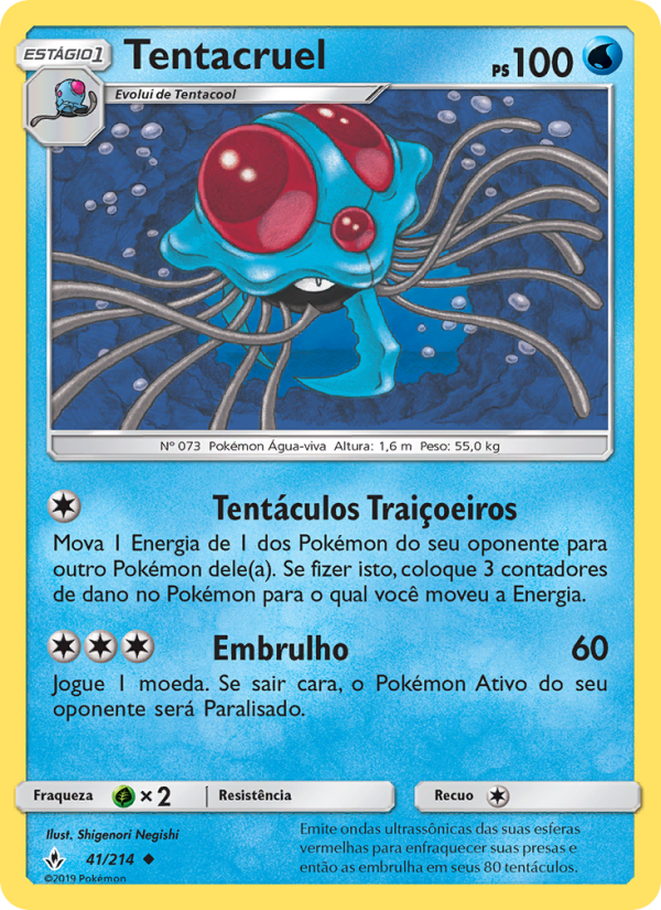 Tentacruel 41 — Elos Inquebráveis (Portuguese Pokémon TCG card)