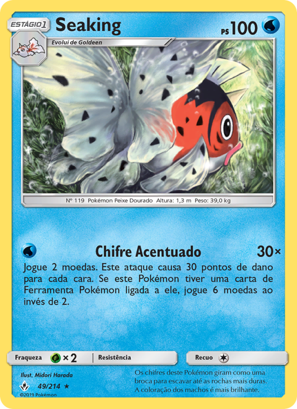 Seaking 49 — Elos Inquebráveis (Portuguese Pokémon TCG card)