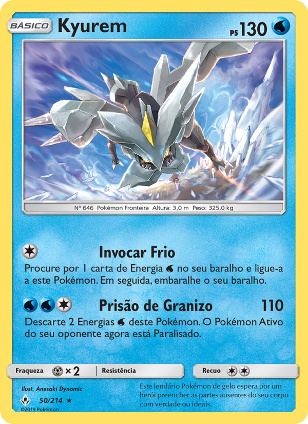 Kyurem 50 — Elos Inquebráveis (Portuguese Pokémon TCG card)