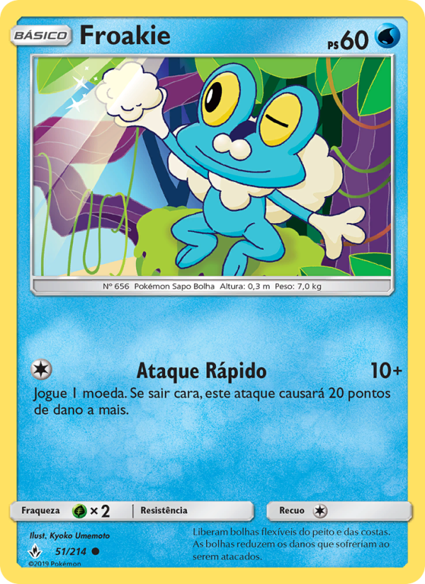Froakie 51 — Elos Inquebráveis (Portuguese Pokémon TCG card)