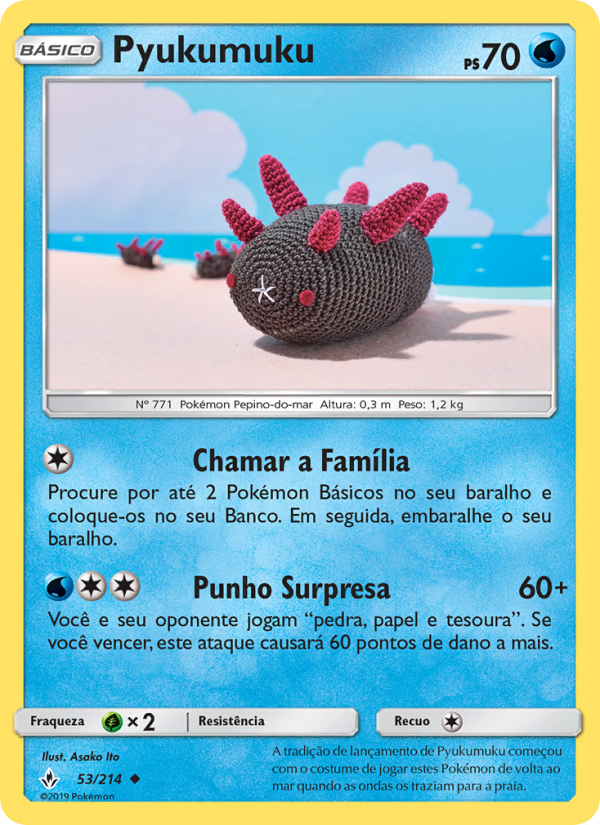 Pyukumuku 53 — Elos Inquebráveis (Portuguese Pokémon TCG card)