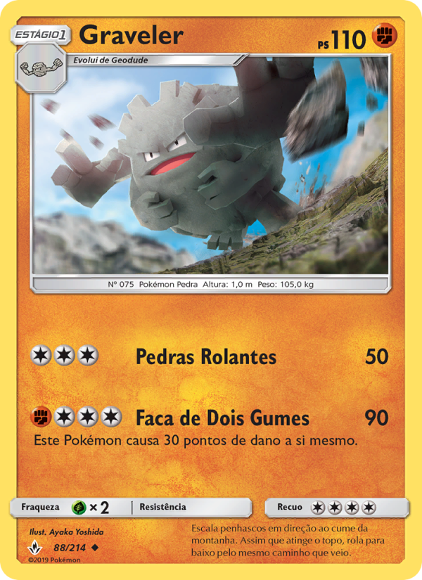 Graveler 88 — Elos Inquebráveis (Portuguese Pokémon TCG card)