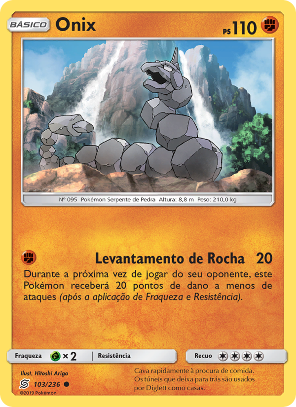 Onix 103 — Sintonia Mental  (Portuguese Pokémon TCG card)