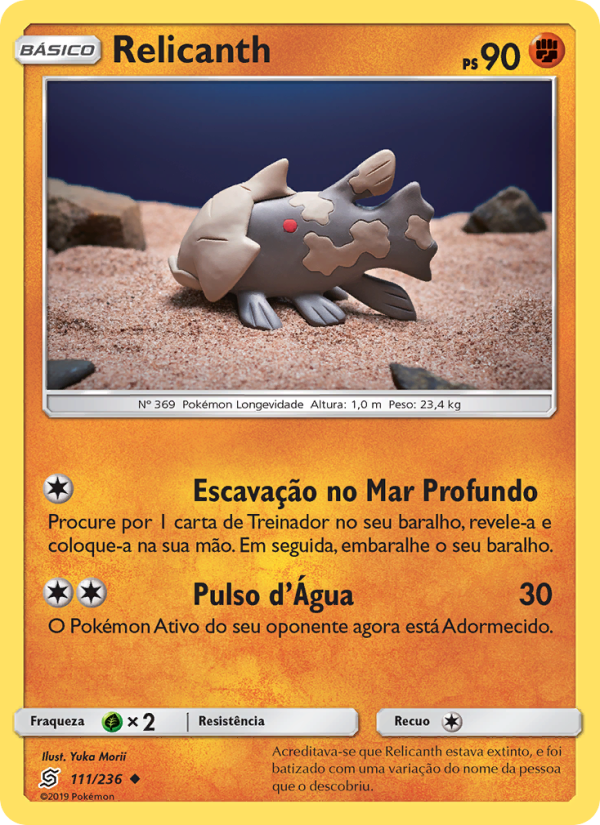 Relicanth 111 — Sintonia Mental (Portuguese Pokémon TCG card)