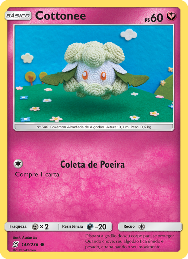 Cottonee 143 — Sintonia Mental  (Portuguese Pokémon TCG card)