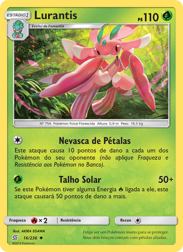 Lurantis 16 — Sintonia Mental (Portuguese Pokémon TCG card)