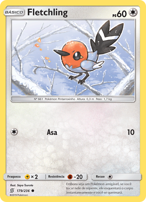Fletchling 179 — Sintonia Mental (Portuguese Pokémon TCG card)