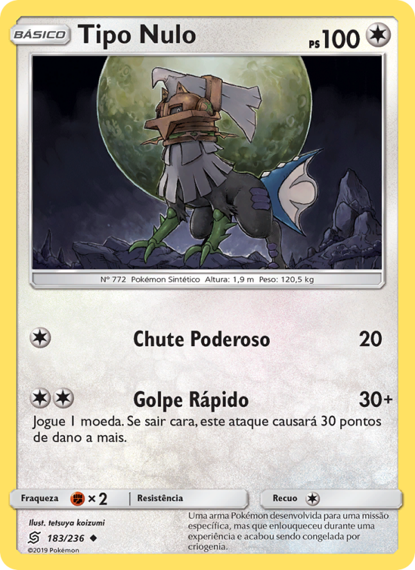 Tipo Nulo 183 — Sintonia Mental (Portuguese Pokémon TCG card)