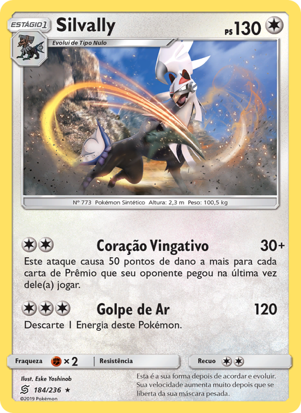 Silvally 184 — Sintonia Mental (Portuguese Pokémon TCG card)