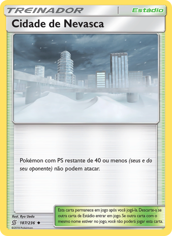 Cidade de Nevasca 187 — Sintonia Mental (Portuguese Pokémon TCG card)