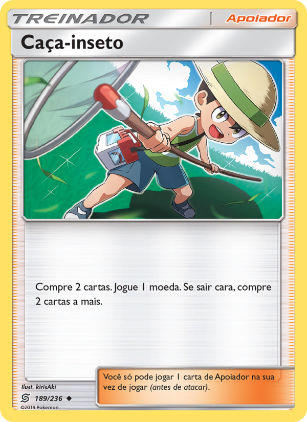 Caça-inseto 189 — Sintonia Mental (Portuguese Pokémon TCG card)