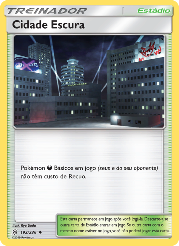 Cidade Escura 193 — Sintonia Mental  (Portuguese Pokémon TCG card)