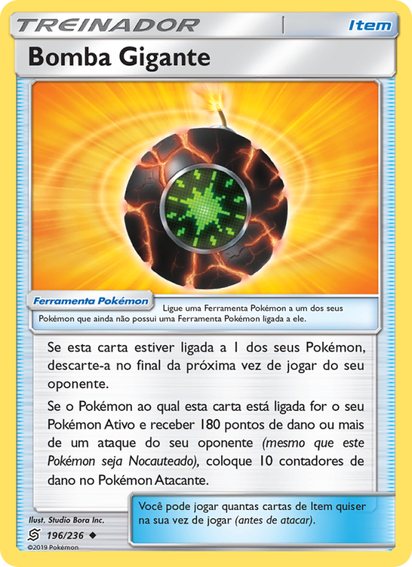 Bomba Gigante 196 — Sintonia Mental  (Portuguese Pokémon TCG card)