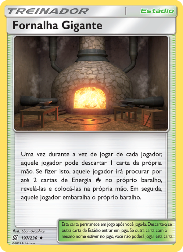 Fornalha Gigante 197 — Sintonia Mental  (Portuguese Pokémon TCG card)