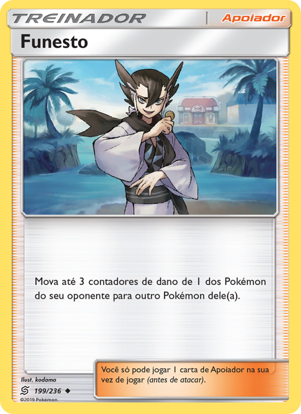Funesto 199 — Sintonia Mental  (Portuguese Pokémon TCG card)