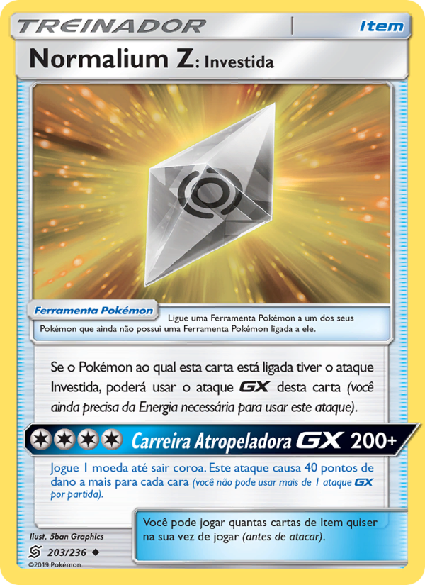 Normalium Z: Investida 203 — Sintonia Mental  (Portuguese Pokémon TCG card)